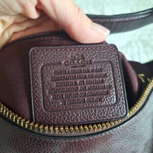 Plum coach purse